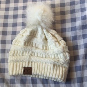 White winter hat